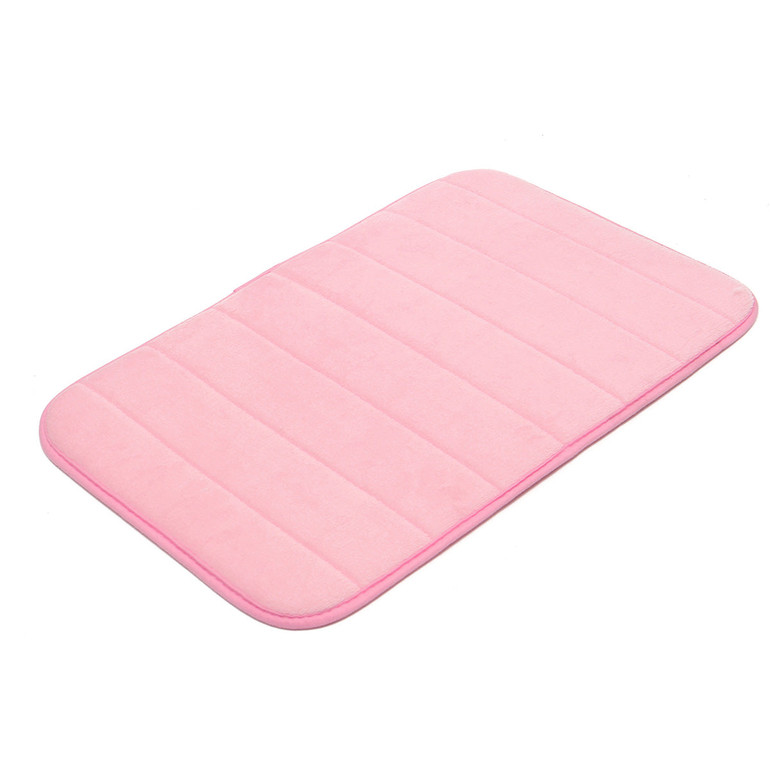 40x60cm Multi-color Thickened Coral Velvet Memory Foam Slow Rising Rug Bathroom Mat Soft Non-slip Plush Floor Carpet