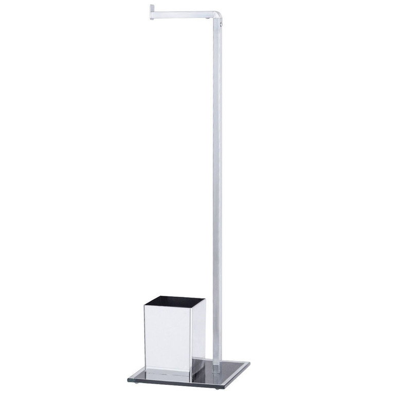 Free Standing Toilet Brush Holder with Paper Roll Holder
