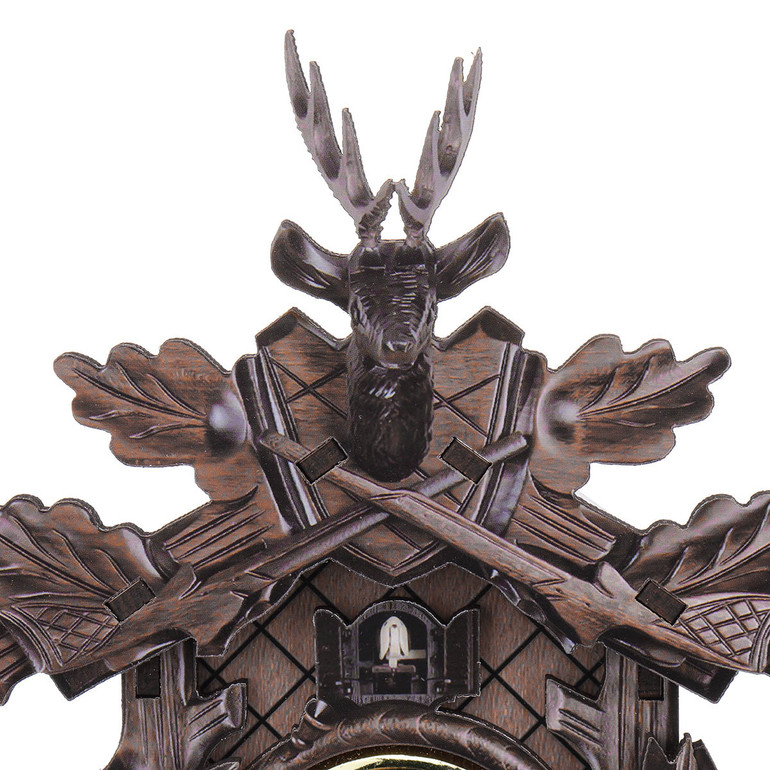 Deer Black Forest Decoration Home Cafe Art Chic Swing Vintage Cuckoo Wall Clock