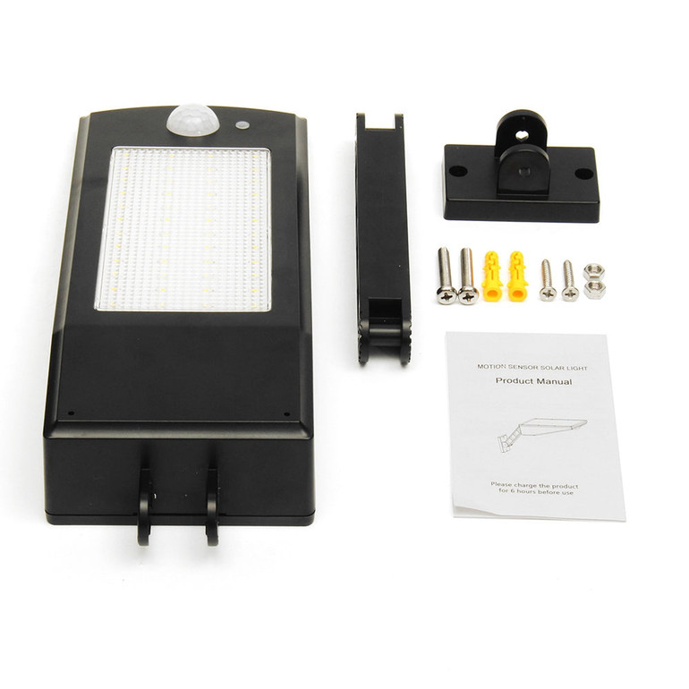 48 LED Waterproof Adjustable Solar Light Wall Street Road Light Outdoor Garden Lamp with 4 Modes