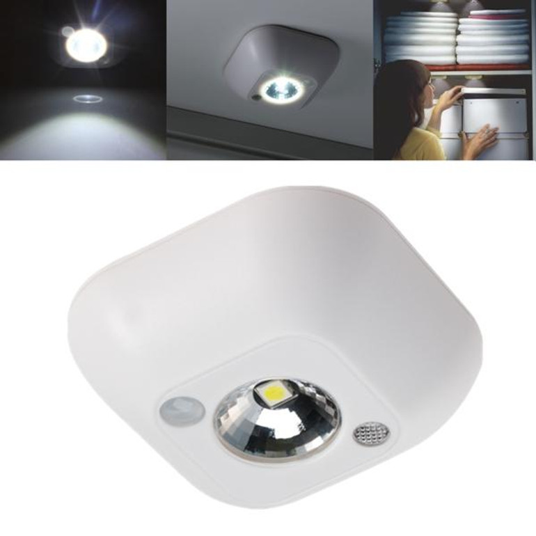 Mini Wireless PIR Motion Sensor Night Light Battery Powered Porch Cabinet Lamp