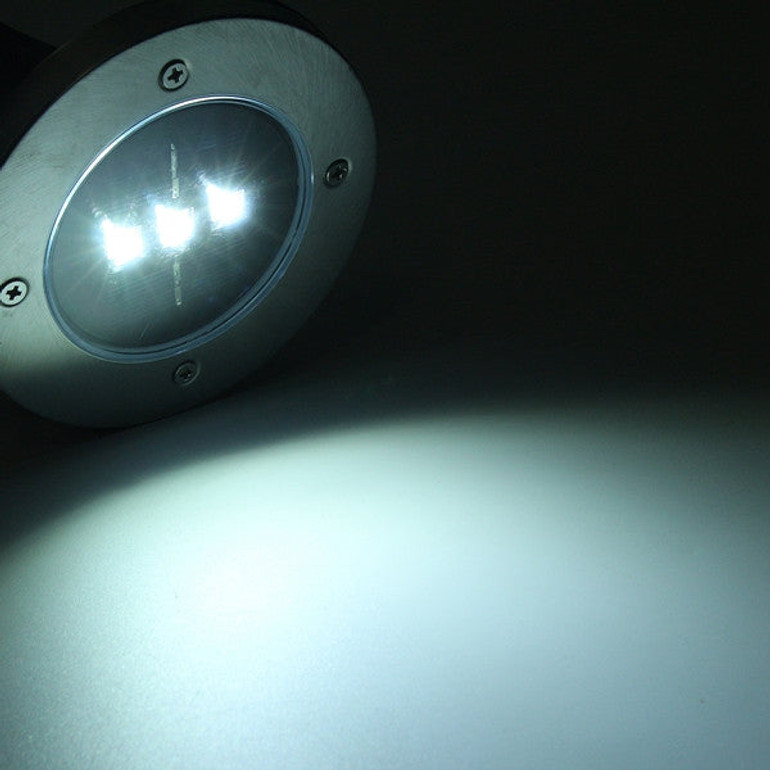 Solar Powered-led lamp Stainless Steel In Ground light for Outdooors Garden Path Deck