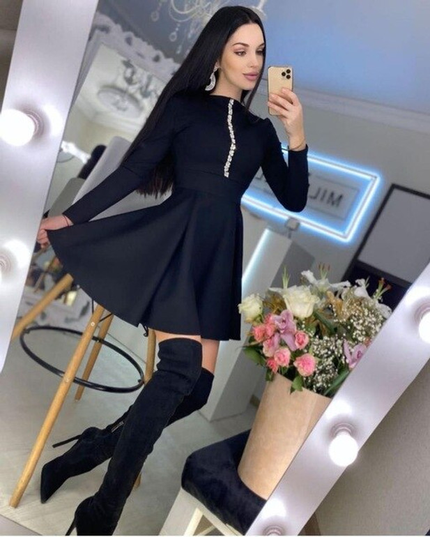 2021 Sexy Red Long Sleeve V Neck High Quality A Line Bandage Dress Fashion Evening Party Vestido Mini Club