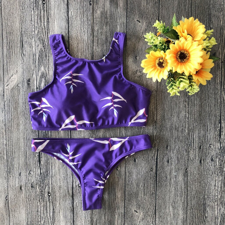 Women Floral Print Bikini Set Swimming Two Piece Swimsuits Swimwear Swimsuits Brazilian Bikini Set Beach Bathing Suit biquini