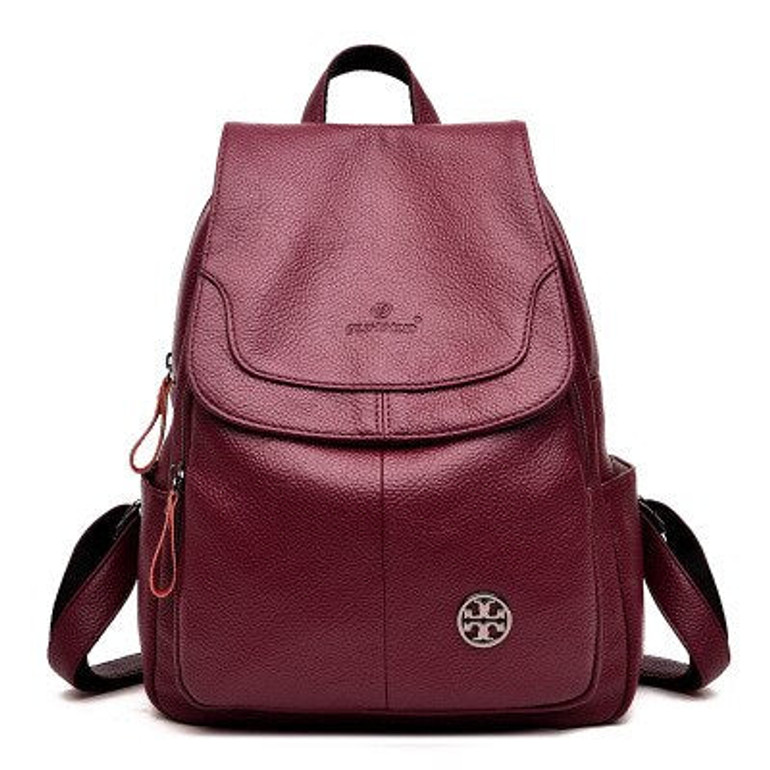 Women Backpack Large Capacity Female Leather Shoulder Bag Travel Casual Daypack School Bookbag for Ladies and Girls
