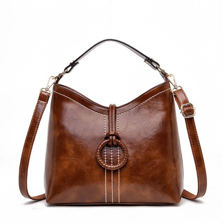 Chu JJ Fashion Bucket Shoulder Bags Women Genuine Leather Handbags Vintage Designer Lady Tote Bag For Women Messenger Bag Bolsas Chu JJ Fashion Bucket Shoulder Bags Women Genuine Leather Handbags Vintage Designer Lady Tote Bag For Women Messenger Bag Bolsas