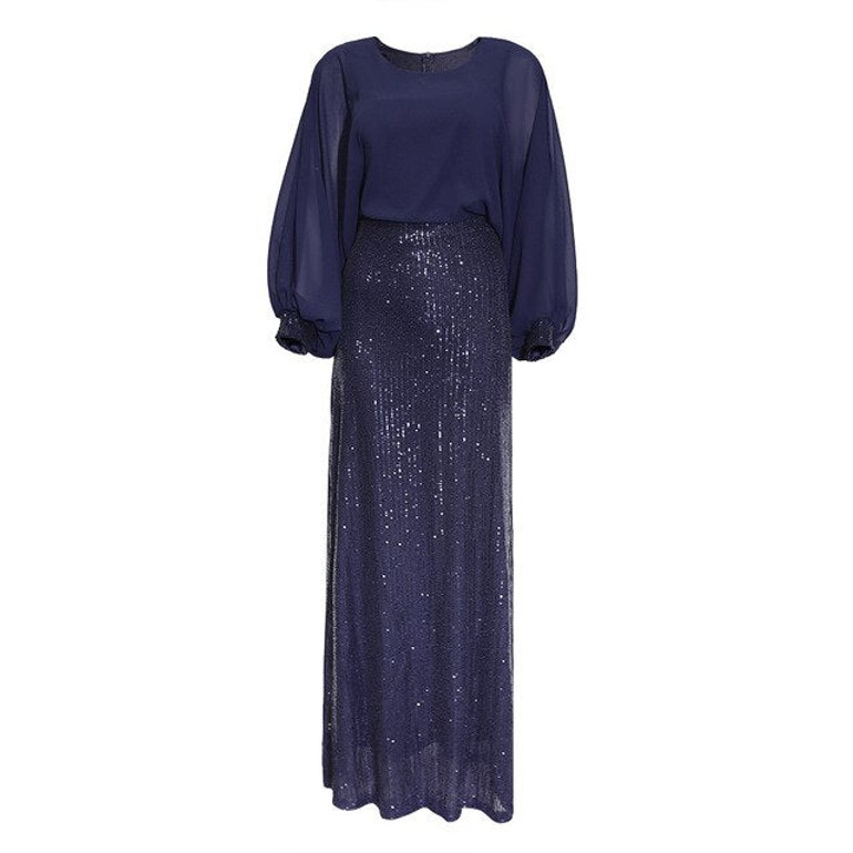 Sequin Abaya Dubai Turkish Muslim Dress Abayas Women Evening Party Dresses Kaftan Turkey Islamic Clothing Caftan Marocain
