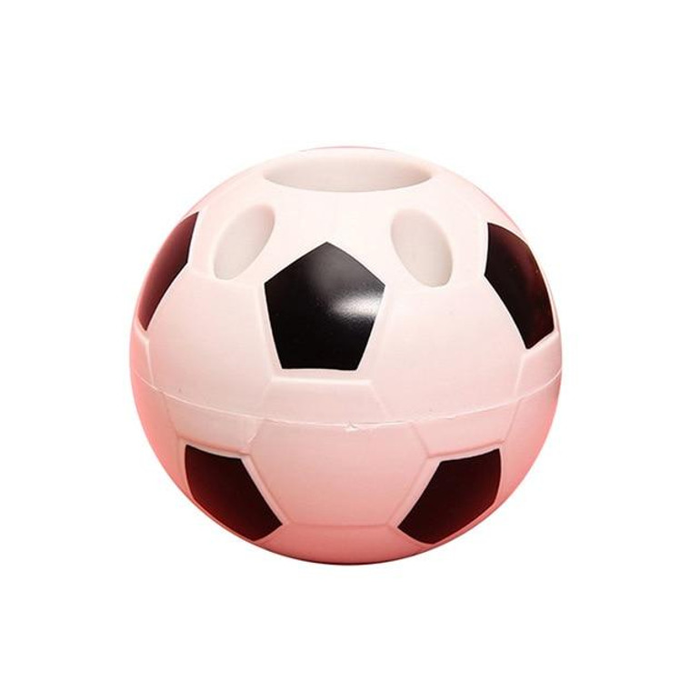 Creative Soccer Shape Pen Pencil Holder Football Toothbrush Holder Desktop Rack Table Home Decoration