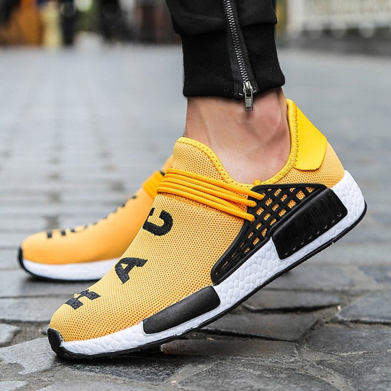 New women's and men's casual shoes couple sports shoes red large size running shoes fashion wear breathable mesh shoes