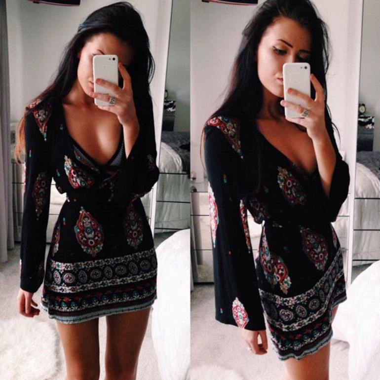 New Hot Women Deep V Neck Bodycon Extra Short Dress Exotic Party Evening Micro Mini Dress