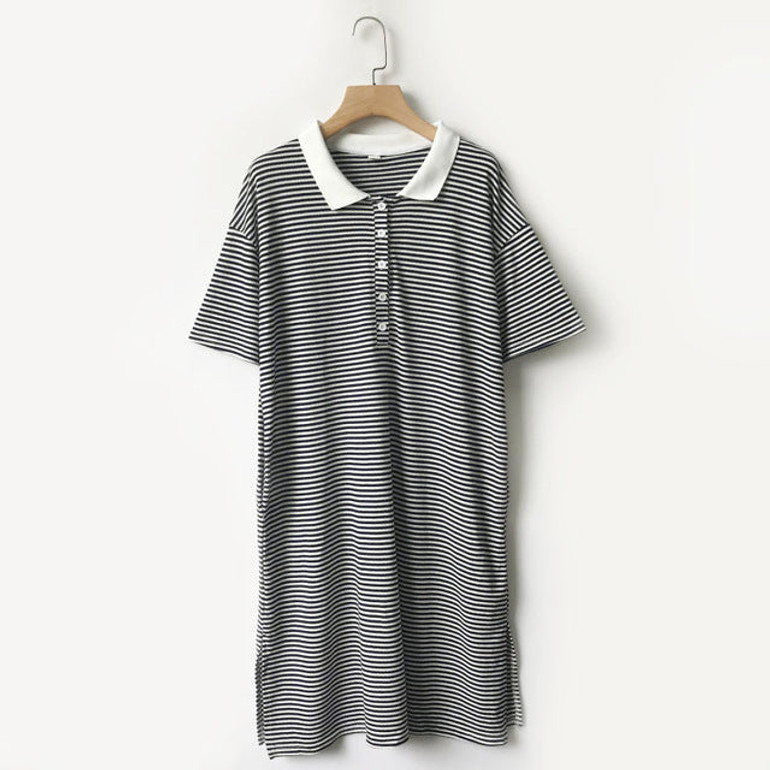 Comfortable Plus size long t-shirt summer autumn loose casual long shirt cotton
