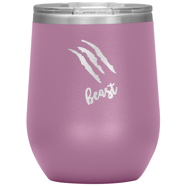 Beast Strach Wine Tumbler with Lid [Ready to get WILD?!]