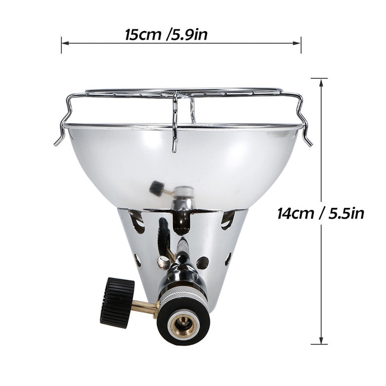 Outdoor Portable Gas Stove Heater  (Silver)
