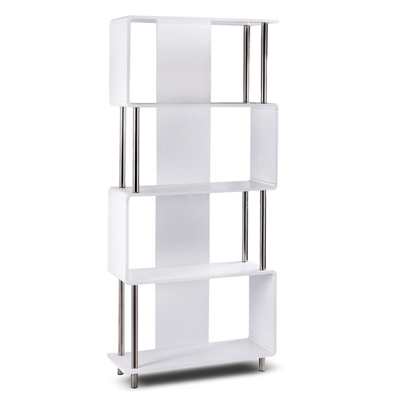 4 Shelf Modern Bookcase
