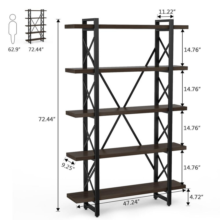 Vintage Style X Bookcase