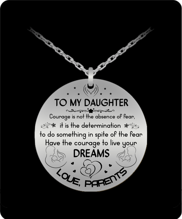 To my daughter: Gift for Christmas 2018, Christmas gift ideas for daughter, daughter necklace, to my daughter necklace, best gifts for daughter, birthday gifts for daughter, father and daughter necklace, daughter necklace from parents, 592 To my daughter: Gift for Christmas 2018, Christmas gift ideas for daughter, daughter necklace, to my daughter necklace, best gifts for daughter, birthday gifts for daughter, father and daughter necklace, daughter necklace from parents, 592