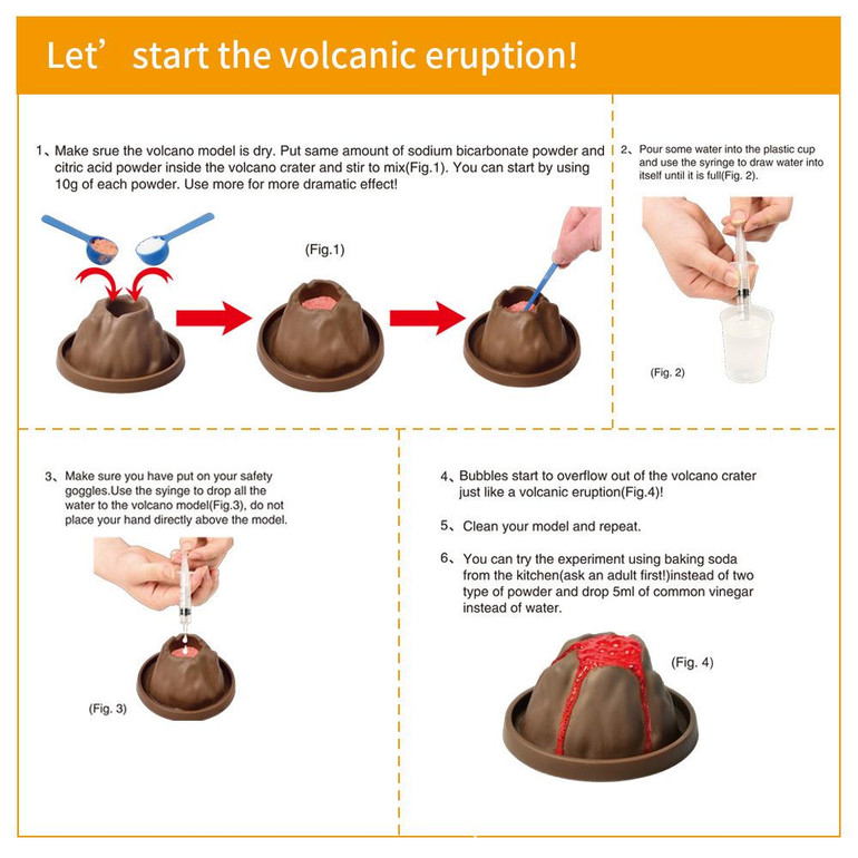 Volcano Eruption DIY Kit Science Experiment