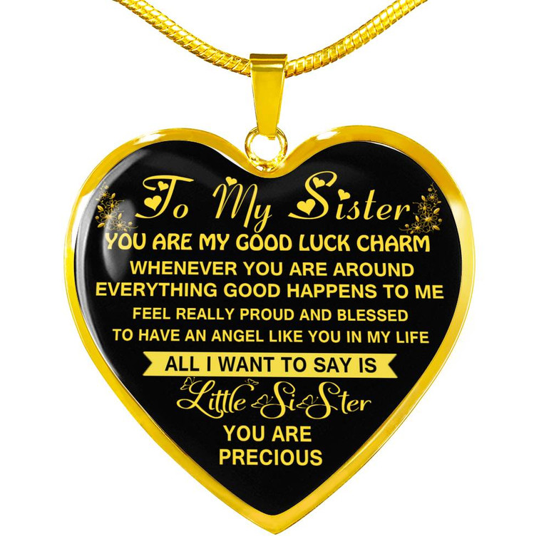 To My Sister: Gift For Sister, Christmas Gift For Sister, Idea Gift For Sister, Necklace For Sister, Family Gift 1112tg