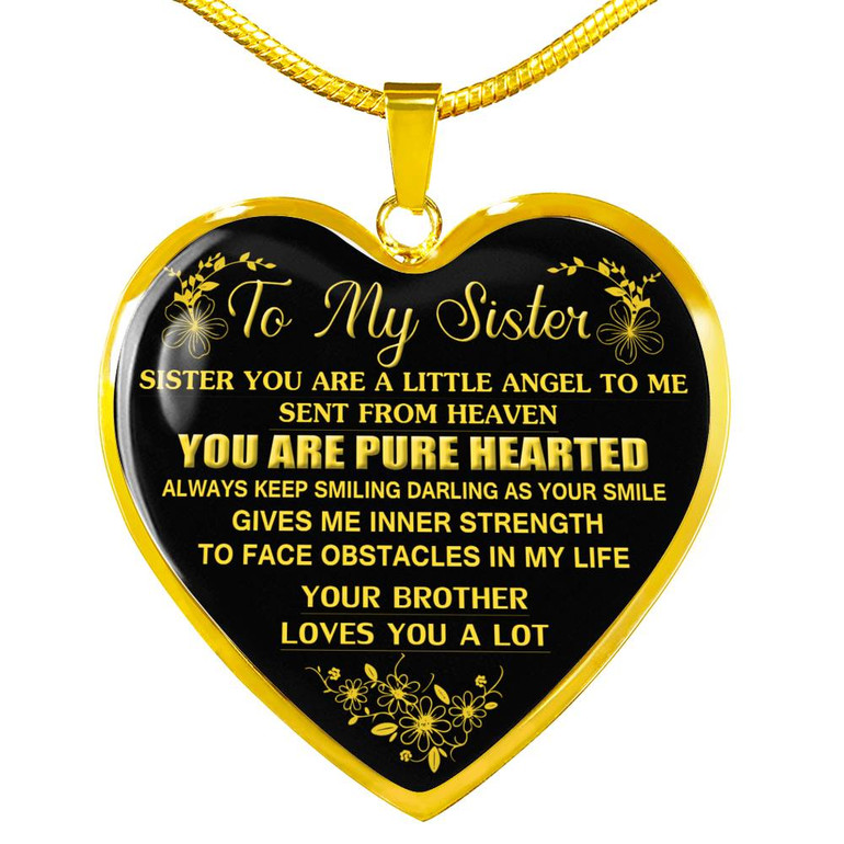 To My Sister: Gift For Sister, Christmas Gift For Sister, Idea Gift For Sister, Necklace For Sister, Family Gift 1111tg