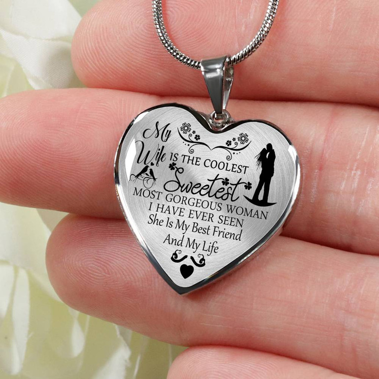 To My Wife Luxury Necklace - Pendant Romantic Chain - Best Gift For Her 338WSO