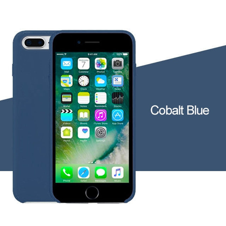 Silicone Case For iphone 7 8 6S 6 Plus 11 Pro X XS MAX XR Case on Apple iphone 7