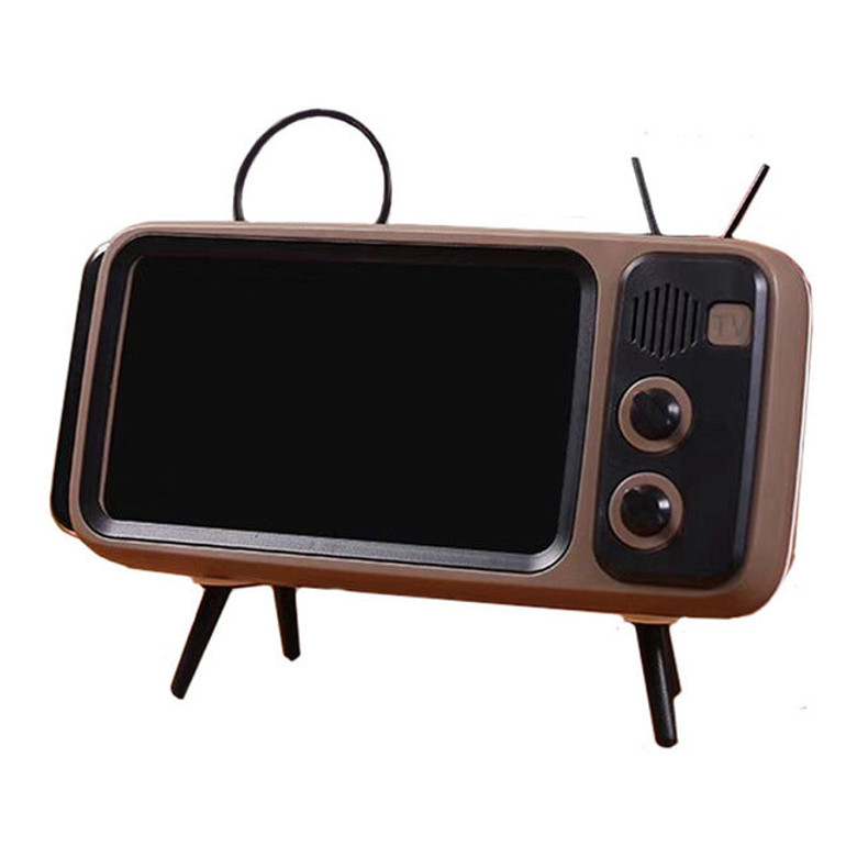Mobile TV Bluetooth speaker Portable Mini speaker Wireless Stereo Music Surround Bass HiFi Sound Retro speakers for cell phones