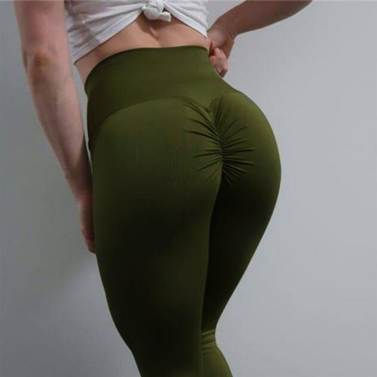 High Waist Sleek Scrunch Booty Leggings