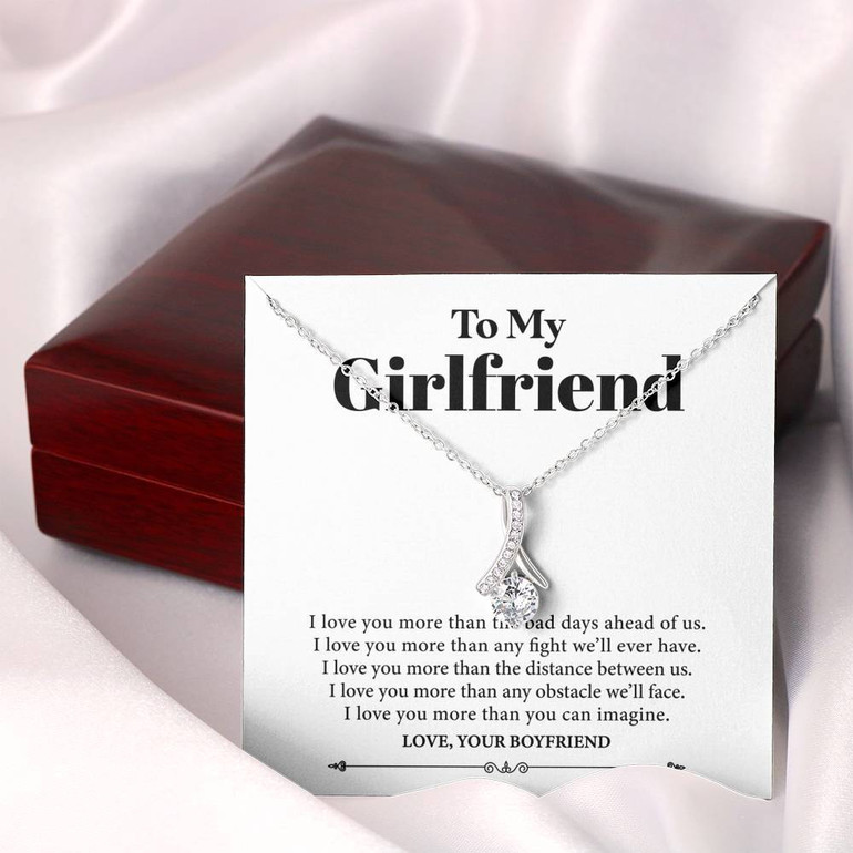 To my Girlfriend - I Love You More - Necklace