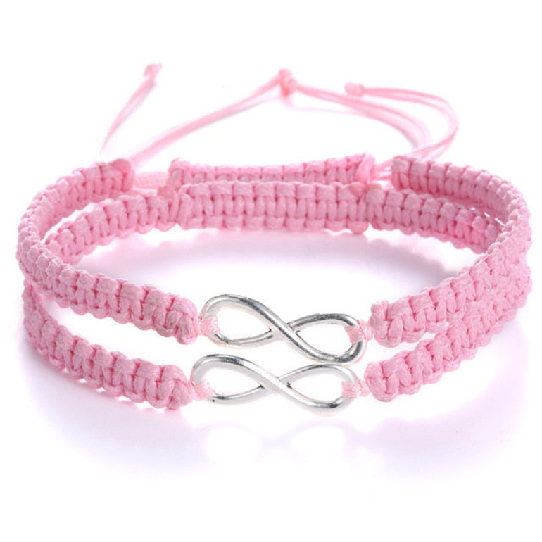 Fashion Couple Bracelets For Women Charm Infinity Bracelets - Set of 2