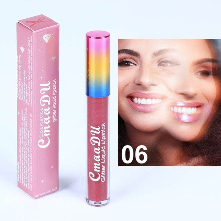 Glitter Lip Gloss Long Lasting Waterproofp