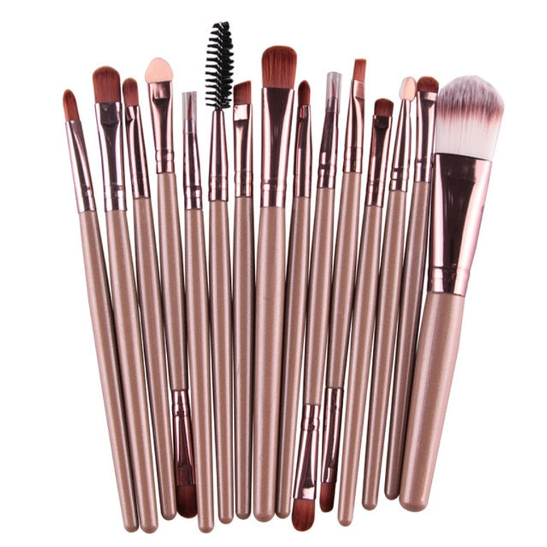 15Pcs Makeup Brushes Set Eye
