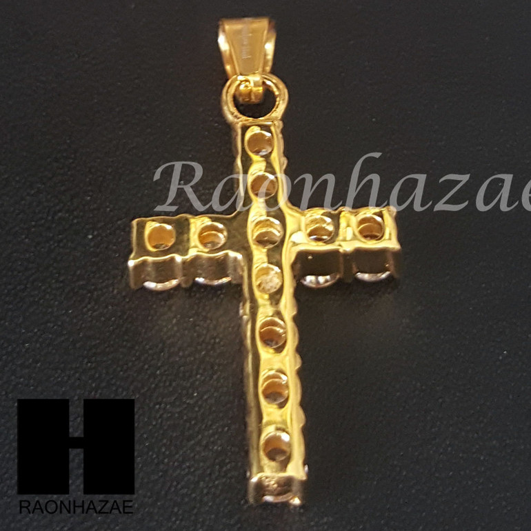 316L Stainless steel Gold 2Pac Cross Pendant Miami Cuban SS037 316L Stainless steel Gold 2Pac Cross Pendant Miami Cuban SS037