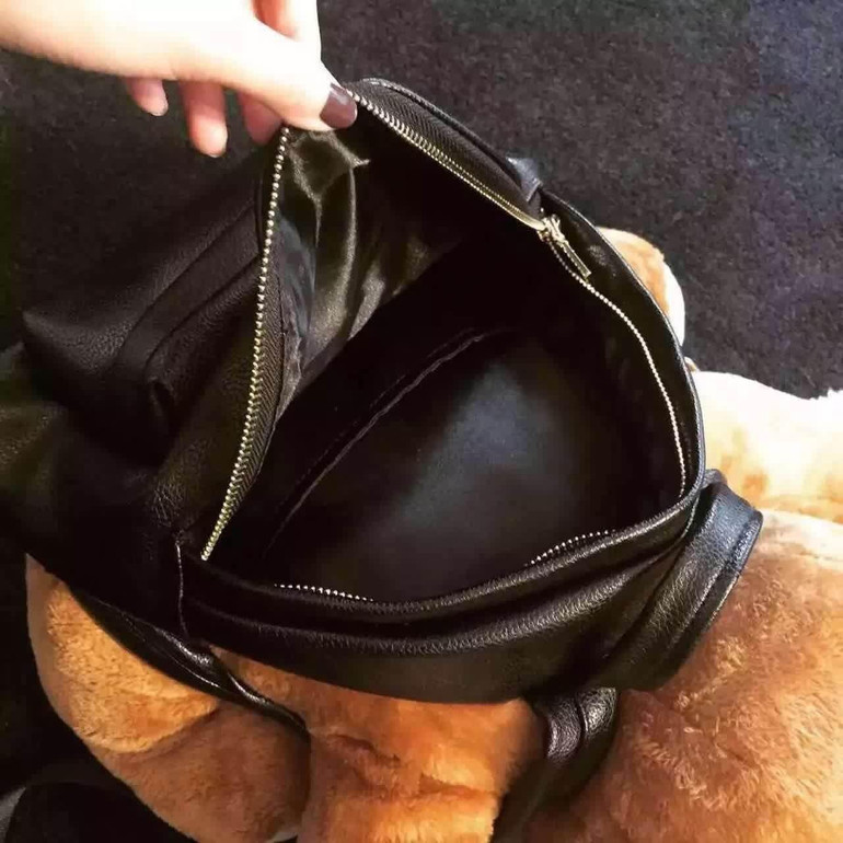 Plush Teddy Bear Leather Backpack Kawaii Bag #JU3065