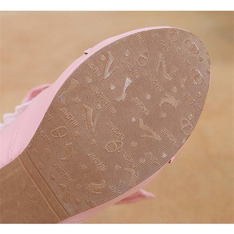 High Heeled Bow Lace Boots Lolita Shoes [3 Colors] #JU2219