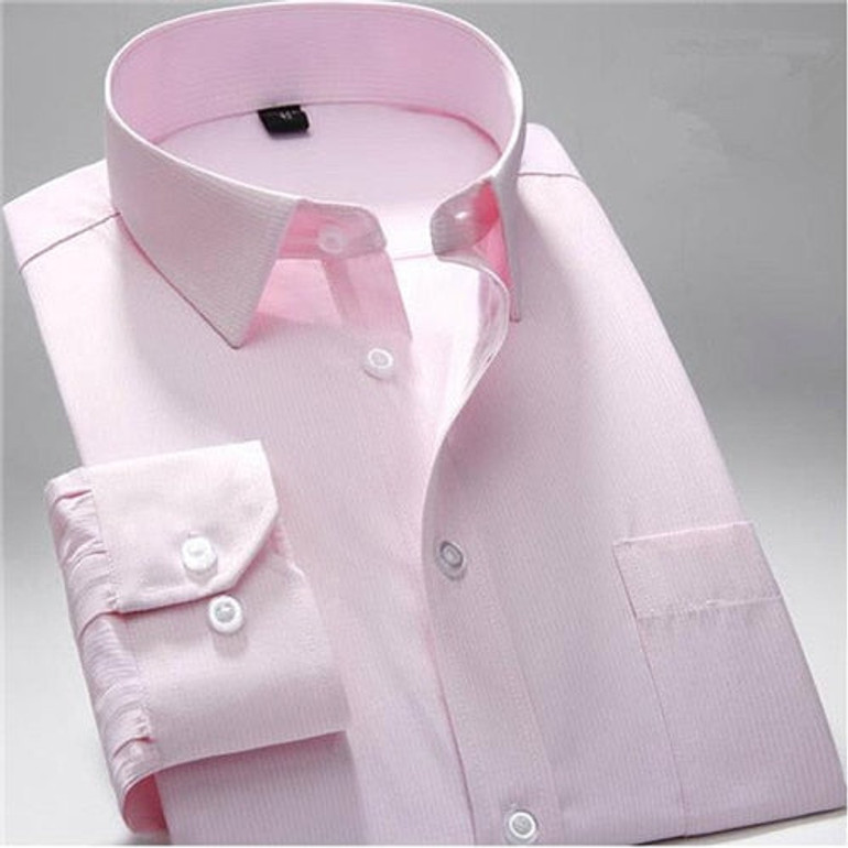 Men Classic Long Sleeve Formal Business Shirts