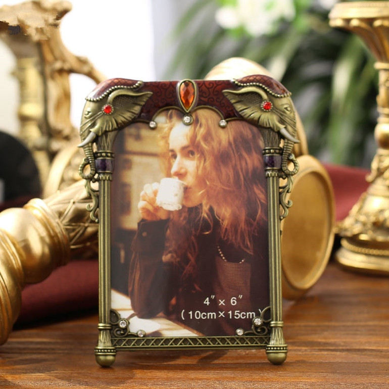 4x6 Inch Classical Metal Photo Frame  European Vintage Picture Frames ElimElim