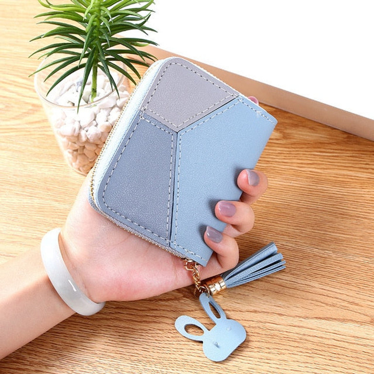 Lean Vogue™ Geometric Luxury  Leather Wallet