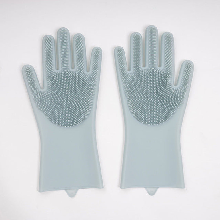 Magic Silicone Dish Washing Scrubber Gloves