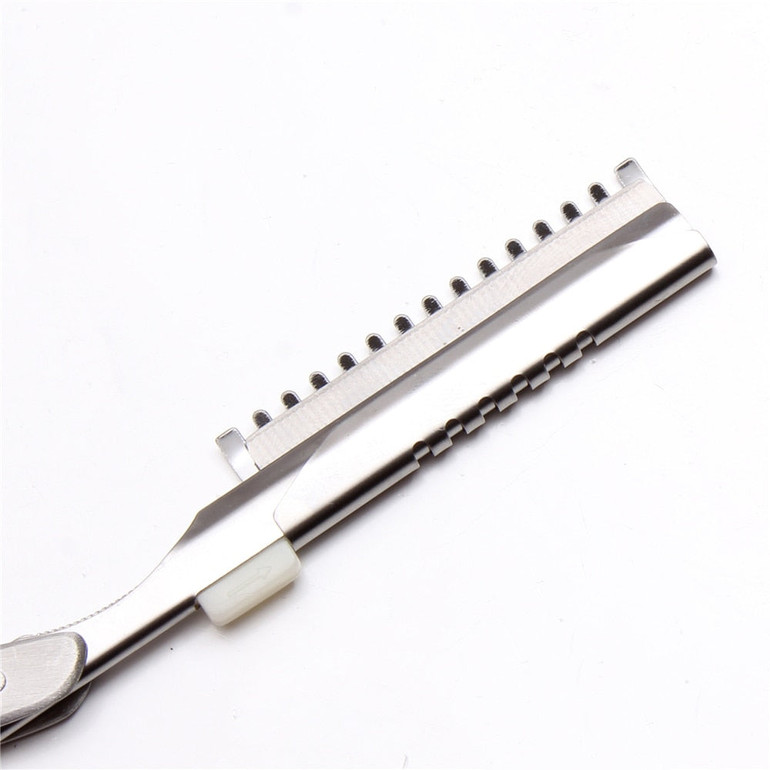 Straight Edge Razor Blade Hair Cutting Thinning Stainless Steel Tool
