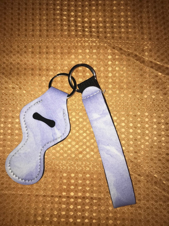 Light Blue Chapstick Keychain