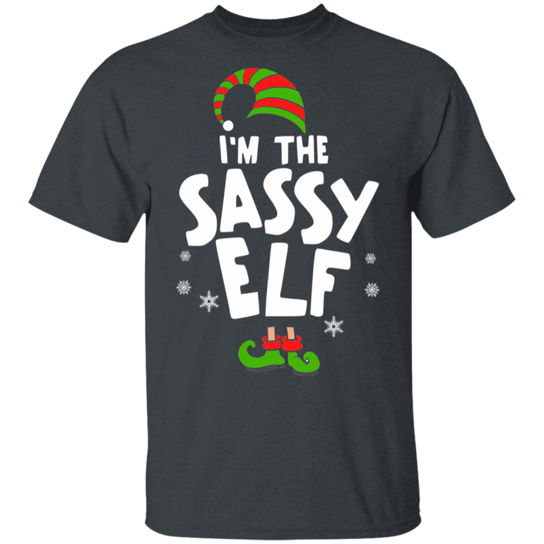 I'm The Sassy Elf Matching Family Group Christmas T Shirt