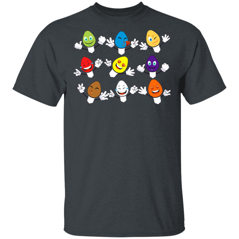 Christmas Tree Light Bulb Funny Holiday T Shirts