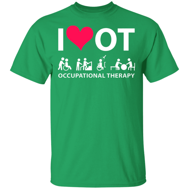 I Heart Love Ot Occupational Therapy Shirt