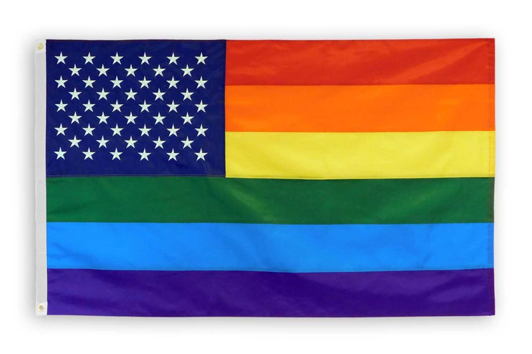 Pride USA Embroidered Flag