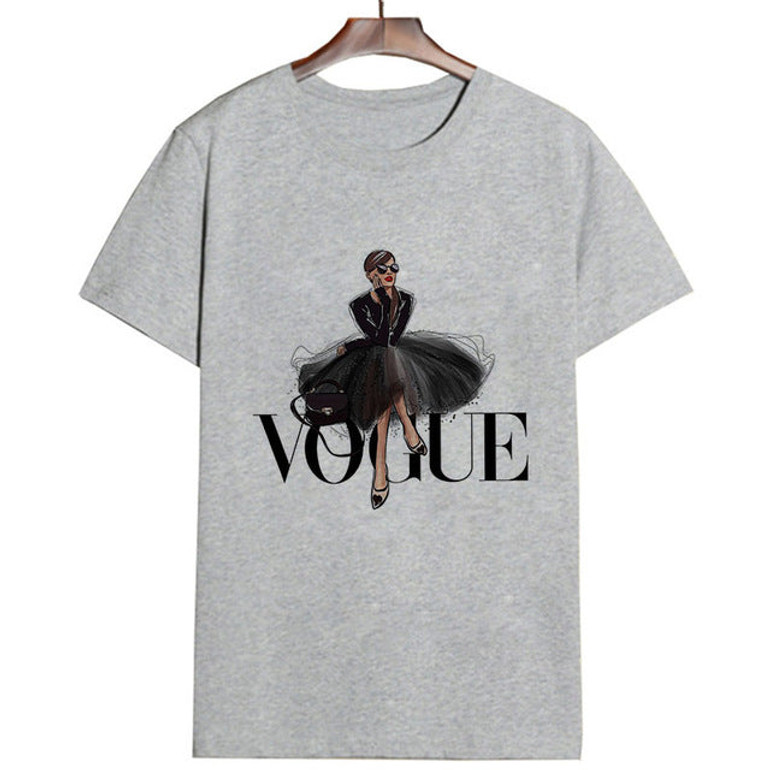 T Shirt Vogue Letter Harajuku Female T-shirt T Shirt Vogue Letter Harajuku Female T-shirt