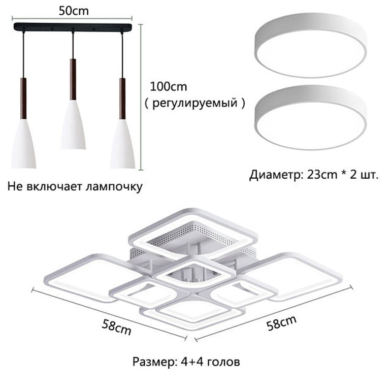 Modern Ceiling Lamp With RC App Control