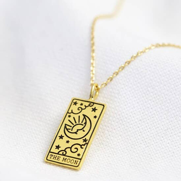 The Moon Tarot Card Necklace