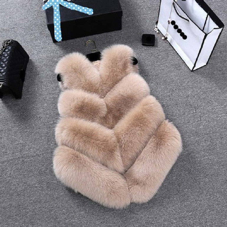 2020 New Fashion Faux Fur Coat | Women's Fur Jacket Fur Vest For Ladies