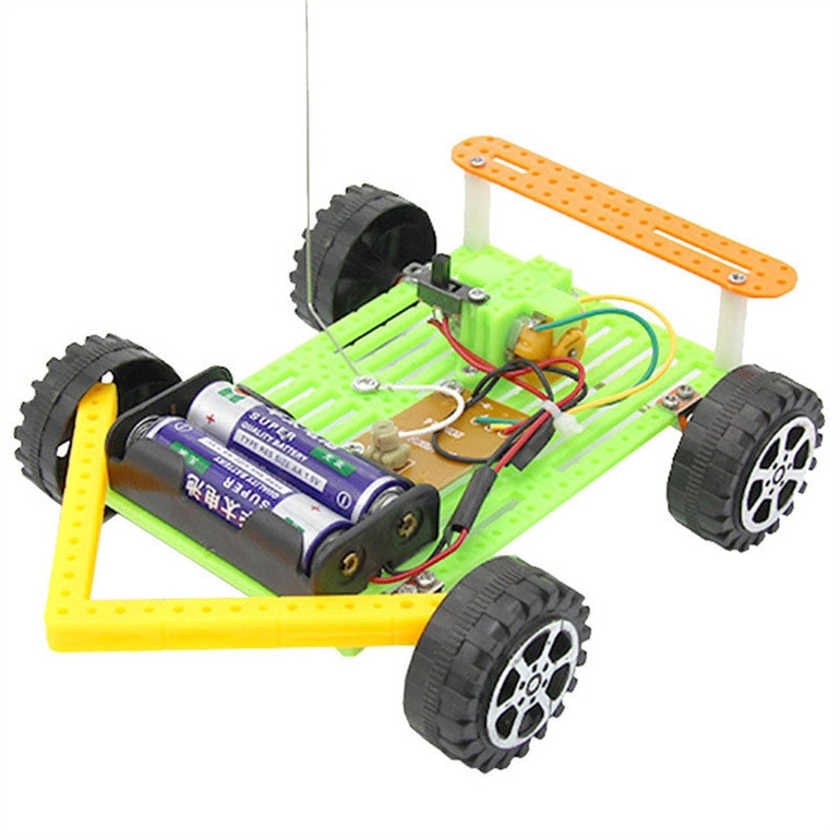 DIY Wireless RC Car Model Kit Kids Handmade Assembly Scientific Educational Toys