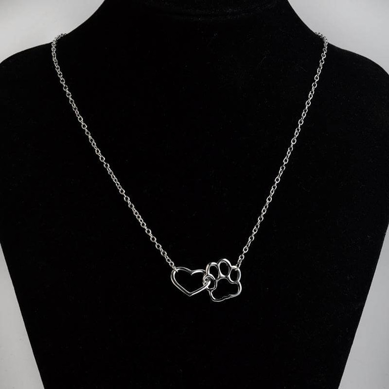 Heart and Paw Necklace